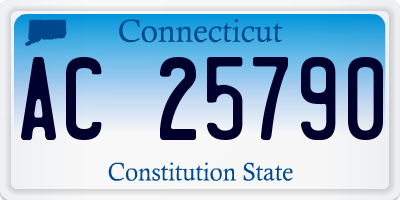 CT license plate AC25790