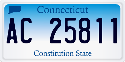 CT license plate AC25811