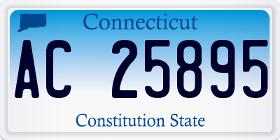 CT license plate AC25895
