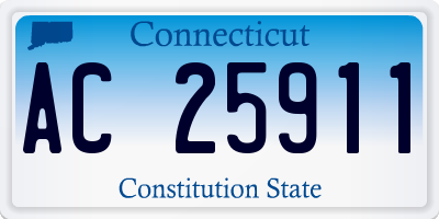 CT license plate AC25911