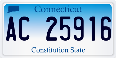 CT license plate AC25916