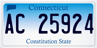 CT license plate AC25924