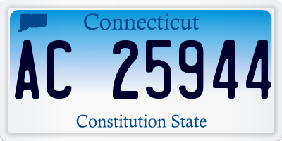 CT license plate AC25944