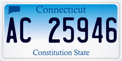 CT license plate AC25946