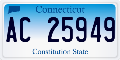 CT license plate AC25949