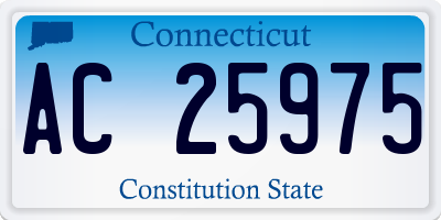 CT license plate AC25975
