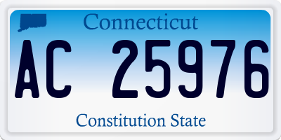 CT license plate AC25976