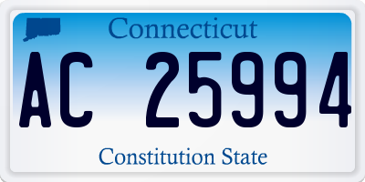 CT license plate AC25994