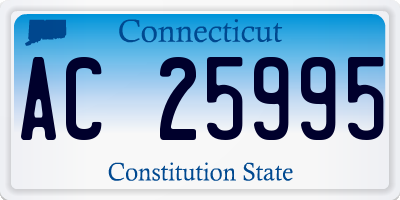 CT license plate AC25995