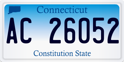 CT license plate AC26052