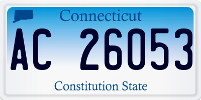 CT license plate AC26053