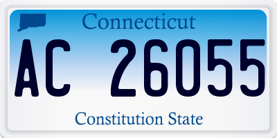 CT license plate AC26055