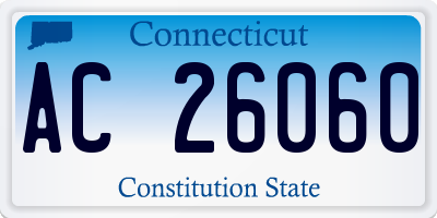 CT license plate AC26060