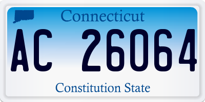 CT license plate AC26064