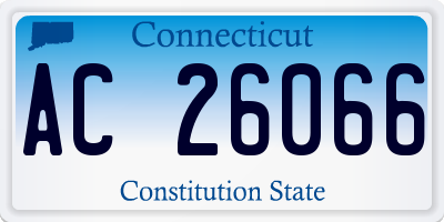 CT license plate AC26066