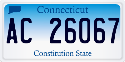 CT license plate AC26067