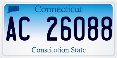 CT license plate AC26088