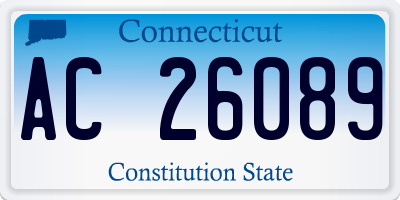 CT license plate AC26089