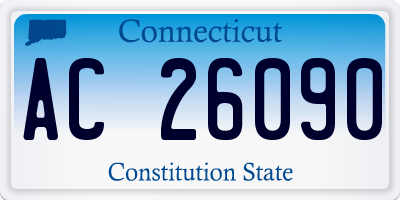 CT license plate AC26090
