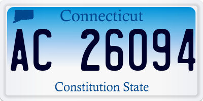 CT license plate AC26094