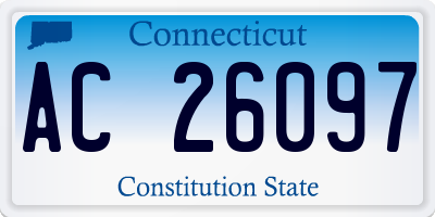 CT license plate AC26097