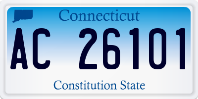 CT license plate AC26101