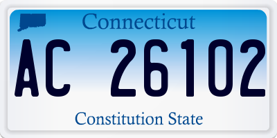 CT license plate AC26102
