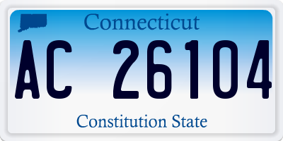 CT license plate AC26104