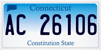 CT license plate AC26106