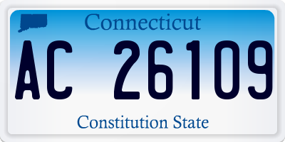 CT license plate AC26109