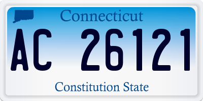 CT license plate AC26121