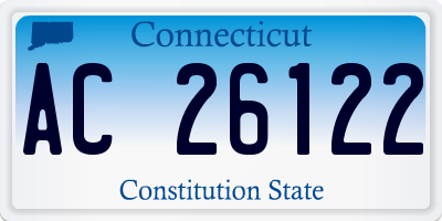 CT license plate AC26122