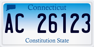 CT license plate AC26123