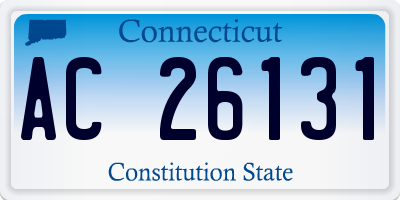 CT license plate AC26131