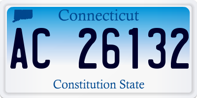 CT license plate AC26132