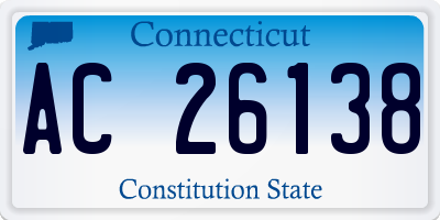 CT license plate AC26138
