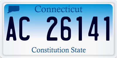 CT license plate AC26141