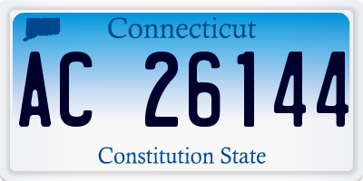 CT license plate AC26144