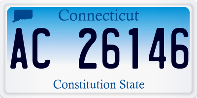 CT license plate AC26146