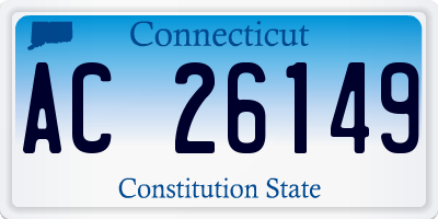 CT license plate AC26149