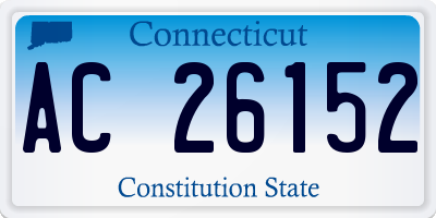 CT license plate AC26152