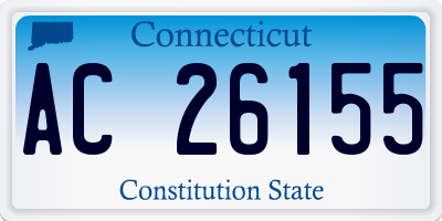 CT license plate AC26155