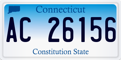 CT license plate AC26156