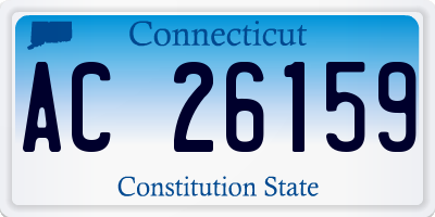 CT license plate AC26159