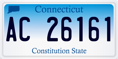 CT license plate AC26161
