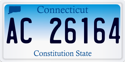 CT license plate AC26164