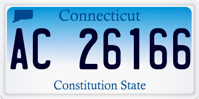 CT license plate AC26166