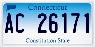 CT license plate AC26171