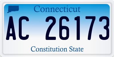 CT license plate AC26173