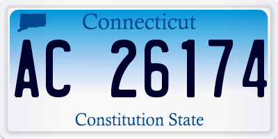 CT license plate AC26174